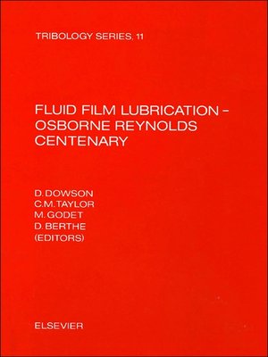 cover image of Fluid Film Lubrication--Osborne Reynolds Centenary